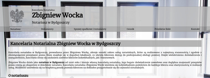 KANCELARIA NOTARIALNA ZBIGNIEW WOCKA