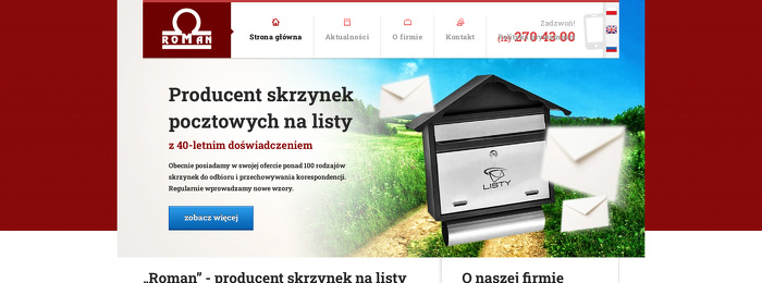 ROMAN PRODUCENT SKRZYNEK NA LISTY